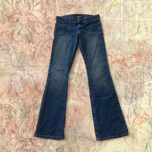 Guess Dark Blue Flare Jeans - Picture 1 of 4